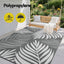 Gardeon Outdoor Rugs 152x244cm Large Carpet Reversible Area Mat PP Dual-Sided Patio Rug Leaf