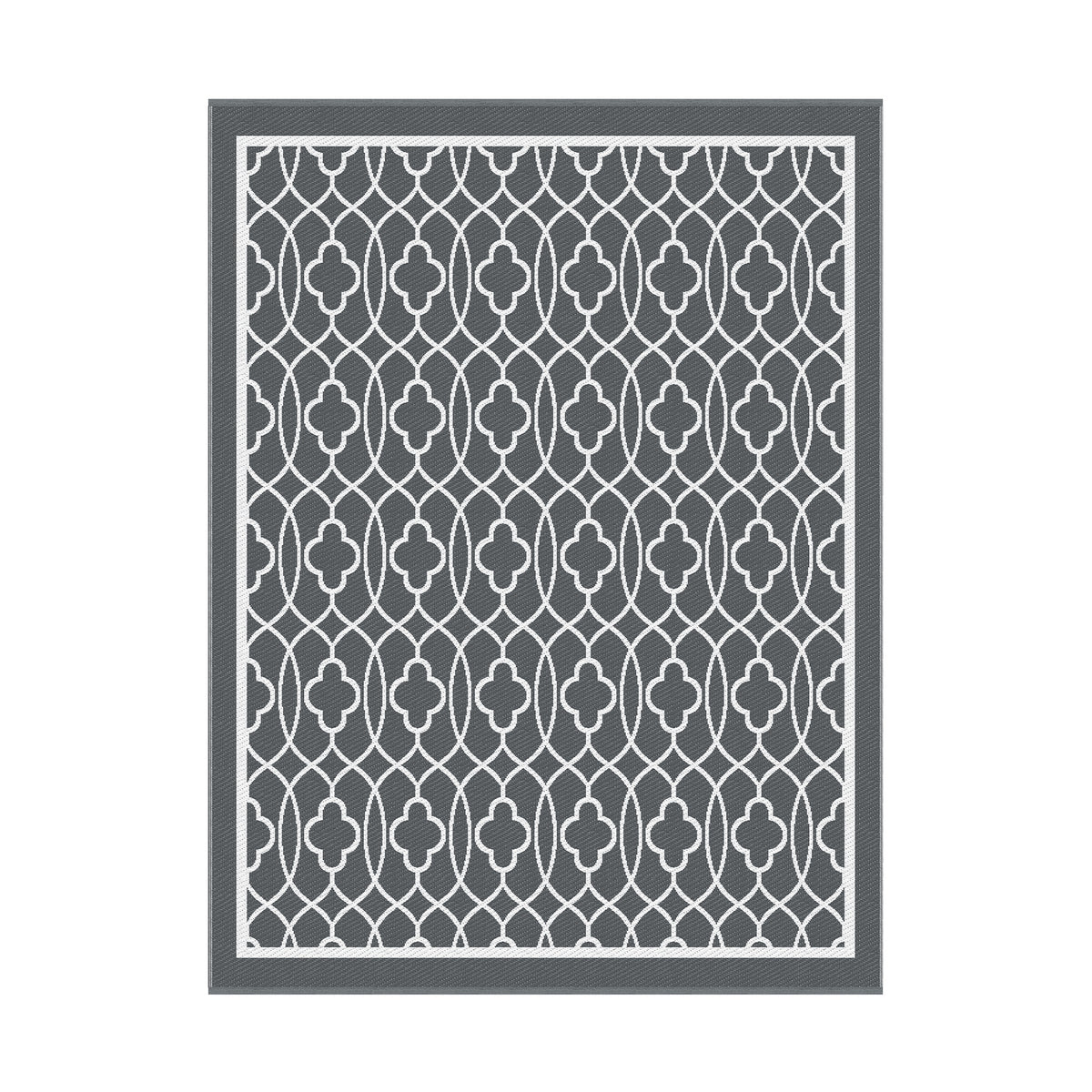 Gardeon Outdoor Rugs 274x366cm Large Carpet Reversible Area Mat PP Dual-Sided Patio Rug