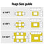 Gardeon Outdoor Rugs 274x366cm Large Carpet Reversible Area Mat PP Dual-Sided Patio Rug Bohemian