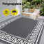 Gardeon Outdoor Rugs 274x366cm Large Carpet Reversible Area Mat PP Dual-Sided Patio Rug Greek Key