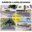 Gardeon Outdoor Rugs 274x366cm Large Carpet Reversible PP Dual-Sided Area Mat Patio Rug Grey