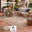 Gardeon Outdoor Rugs 274x366cm Large Carpet Reversible PP Dual-Sided Area Mat Patio Rug Khaki