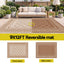 Gardeon Outdoor Rugs 274x366cm Large Carpet Reversible PP Dual-Sided Area Mat Patio Rug Khaki
