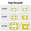 Gardeon Outdoor Rugs 274x366cm Large Carpet Reversible PP Dual-Sided Area Mat Patio Rug Khaki