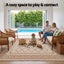 Gardeon Outdoor Rugs 274x366cm Large Carpet Reversible PP Dual-Sided Area Mat Patio Rug Khaki