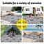 Gardeon Outdoor Rugs 274x366cm Reversible PP Dual-Sided Area Mat Large Carpet Patio Rug Grey