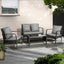 Gardeon Outdoor Sofa Set Lounge Setting Wicker Table and Chairs Garden Patio Furniture