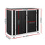 Gardeon Outdoor Storage Box 1164L Garden Shed 5 Wheels Lockable Cabinet Tool Organizer Dark Grey