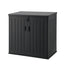 Gardeon Outdoor Storage Box 775L Container Lockable Cabinet Tool Organizer Shed Black