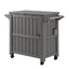 Gardeon Outdoor Storage Cabinet Box 80L Ice Bucket Cooler Rolling Serving Cart Kitchen Trolley Brown
