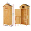 Gardeon Outdoor Storage Cabinet Cupboard Folding Table Tool Organizer Shed Adjustable