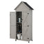 Gardeon Outdoor Storage Cabinet Cupboard Lockable Tool Organizer Shed Adjustable Grey