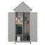 Gardeon Outdoor Storage Cabinet Cupboard Lockable Tool Organizer Shed Adjustable Grey