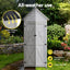 Gardeon Outdoor Storage Cabinet Cupboard Lockable Tool Organizer Shed Adjustable Grey