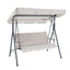 Gardeon Outdoor Swing Chair Garden Chair Bench Furniture Canopy 3 Seater Beige