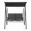 Gardeon Outdoor Swing Chair with Adjustable Canopy 142cmx172cm Stand Black