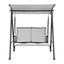 Gardeon Outdoor Swing Chair with Adjustable Canopy 142cmx172cm Stand Grey
