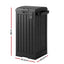 Gardeon Outdoor Trash Cans Polypropylene Patio Hideaway Bin 110L Black