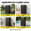 Gardeon Outdoor Trash Cans Polypropylene Patio Hideaway Bin 110L Black