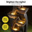 Gardeon Solar Fountain Water Feature Outdoor Fountain Indoor 5-Tier Bowl Cascading Grey