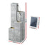 Gardeon Solar Fountain Water Feature Outdoor Indoor 4-Tier Square Cascading Beige