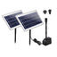 Gardeon Solar Pond Pump Submersible Water Fountain Kit with 2 Panels 7.2FT