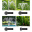 Gardeon Solar Pond Pump Submersible Water Fountain with Battery LED Lights 4.4FT
