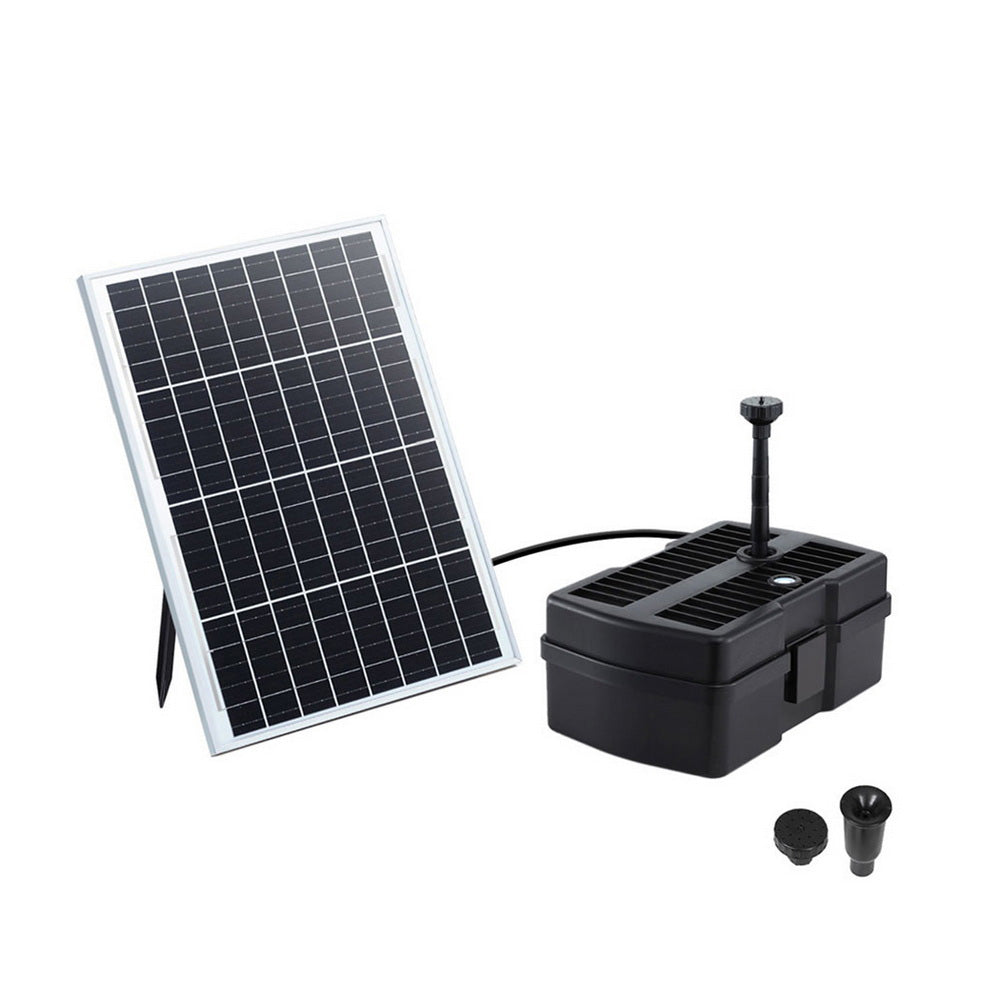 Gardeon Solar Submersible Water Pond Fountain Pump with Filter Box 6FT 1190L/H
