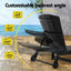 Gardeon Sun Lounge Beach Chair HDPE Adirondack Lounger Patio Outdoor Furniture with Wheels Black