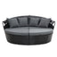 Gardeon Sun Lounge Setting Wicker Lounger Day Bed Outdoor Furniture Patio Black