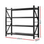 Giantz 2Mx1.8M Garage Shelving Warehouse Rack Pallet Racking Storage Shelf Black