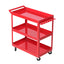 Giantz 3-Tier Tool Cart Trolley Workshop Garage Storage Organizer Red