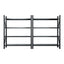 Giantz 4Mx2.4M Garage Shelving Warehouse Rack Black