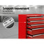 Giantz 5 Drawer Tool Box Cabinet Chest Trolley Box Garage Storage Toolbox Red