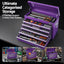 Giantz 9-Drawer Tool Cabinet Chest Toolbox Heavy Duty Garage Storage Organiser Purple