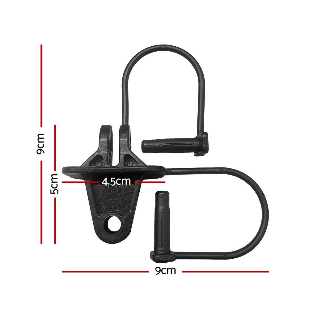 Giantz Electric Fence Insulators 200pcs Pinlock Black