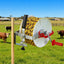 Giantz Electric Fence Reel Geared Portable Polywire Fencing Farm White