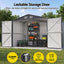 Giantz Garden Shed 3x5.38m Outdoor Tool Storage with 5-Tier Garage Shelving Rack