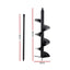 Giantz Post Hole Digger Auger Drill Bit 300mm with 80cm Extension Shaft Black