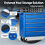 Giantz Tool Chest Trolley 10 Drawers Toolbox Storage Blue
