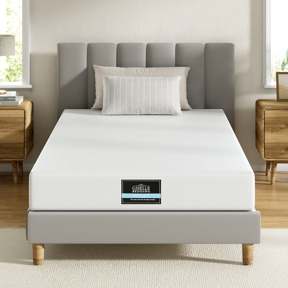 Giselle 20cm Memory Foam Mattress Green Tea Single