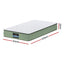 Giselle 25cm Memory Foam Mattress Dual Layer Zipper Cover Cool Charcoal Foam Mattresses King Single