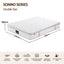 Giselle 30cm Double Spring Mattress Tencel Cover 5-Zone Firm Back Support