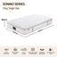 Giselle 30cm King Single Spring Mattress Tencel Cover 5-Zone Firm Back Support