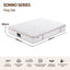 Giselle 30cm King Spring Mattress Tencel Cover 5-Zone Firm Back Support