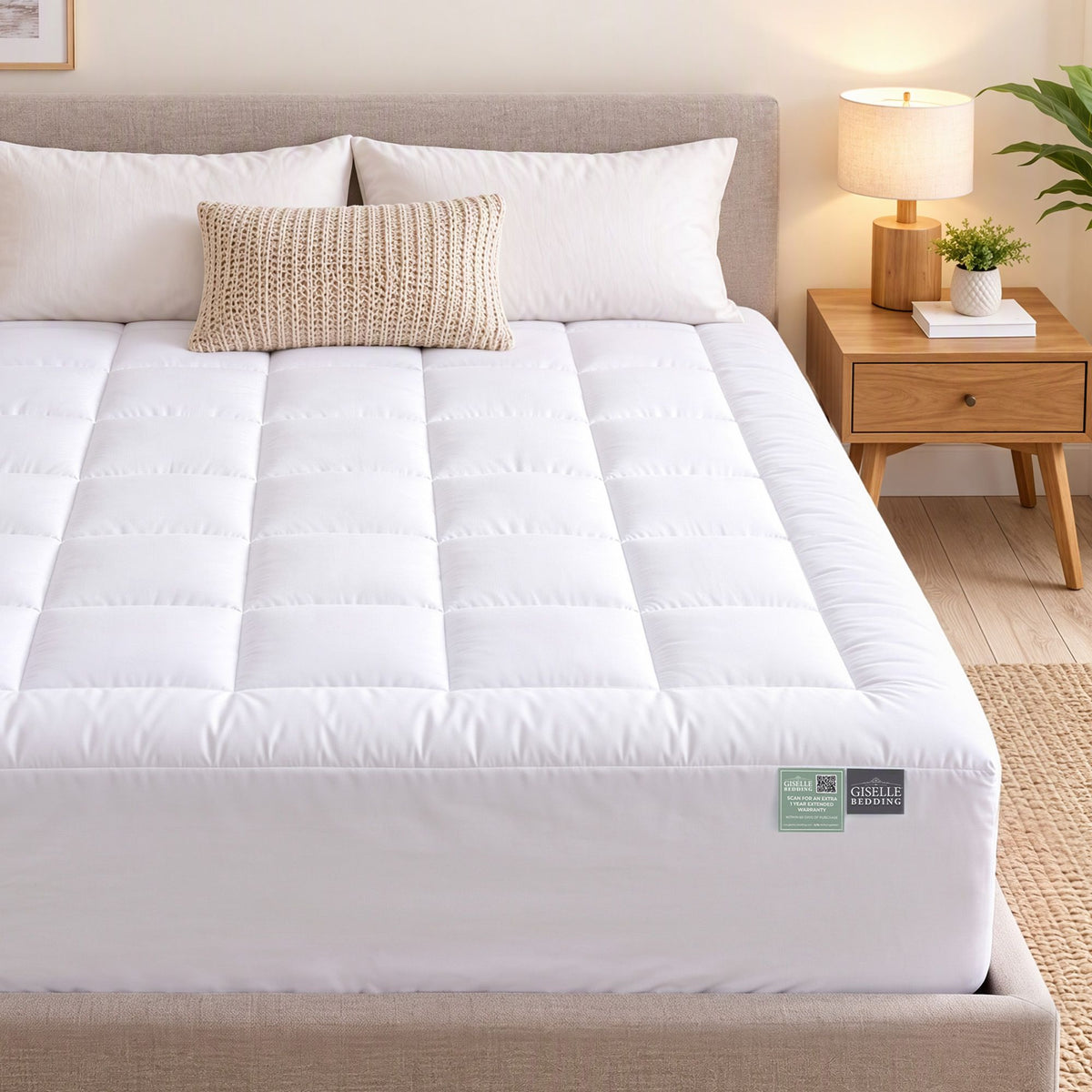 Giselle 5cm King Memory Foam Mattress Topper Pillow Top with Gel Foam