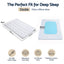 Giselle 8cm Double Memory Foam Mattress Topper Pillow Top with Gel Foam