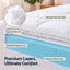 Giselle 8cm Double Memory Foam Mattress Topper Pillow Top with Gel Foam