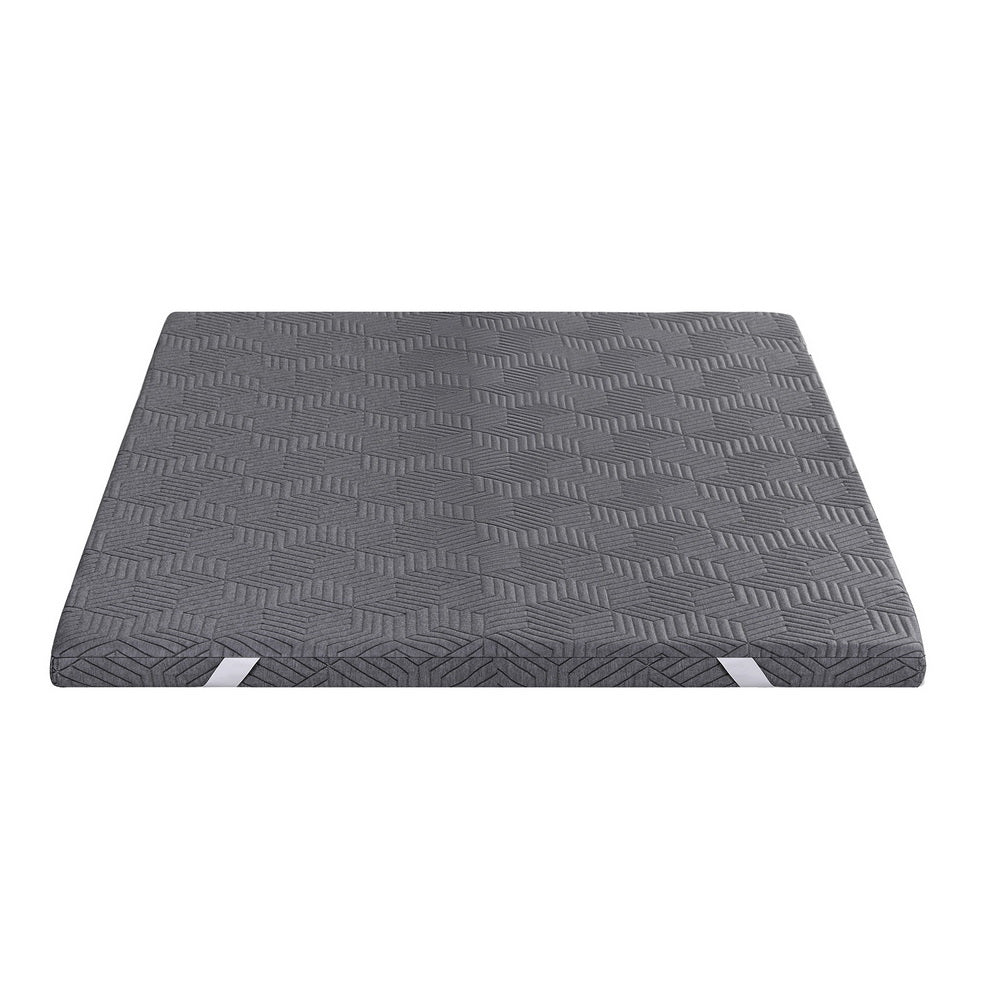 Giselle 8cm Memory Foam Mattress Topper Gel Dual Layer Foam Bamboo Double