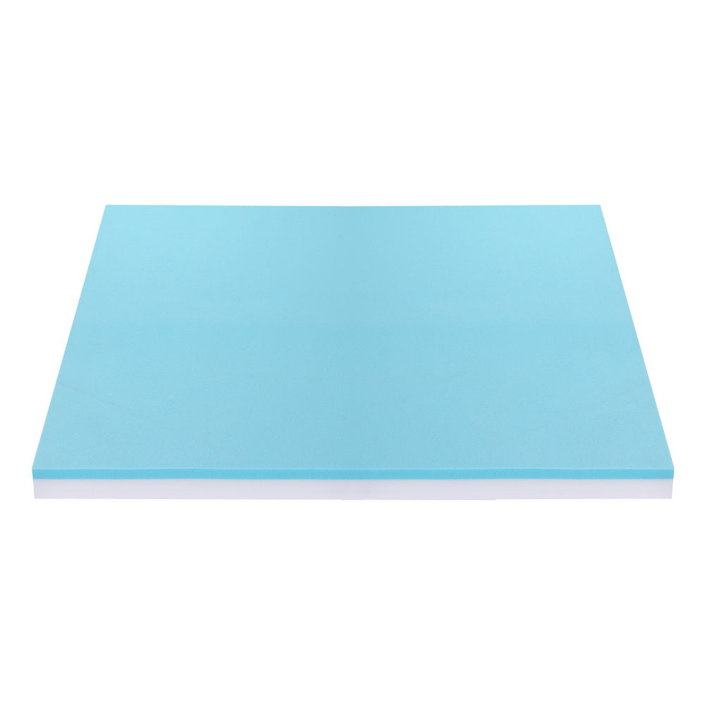 Giselle 8cm Memory Foam Mattress Topper Gel Dual Layer Foam Bamboo Queen